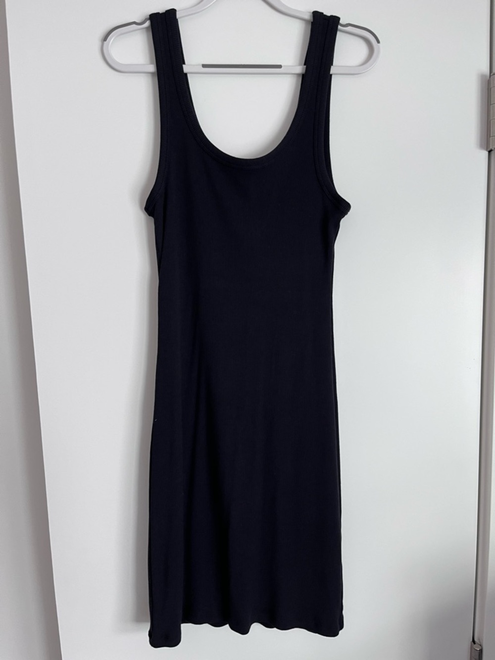 Wilfred Classic Black Ribbed Tank Dress - Women